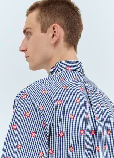 Heart Gingham Shirt Human Made Heart Gingham Shirt Navy hmd0156009
