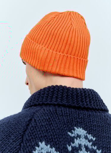 Ribbed Beanie Hat Human Made Ribbed Beanie Hat Orange hmd0156024