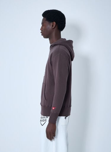 HUMAN MADE Logo Motif Hooded Sweatshirt Brown hmd0161003