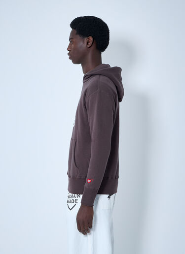 Logo Motif Hooded Sweatshirt HUMAN MADE Logo Motif Hooded Sweatshirt Brown hmd0161003
