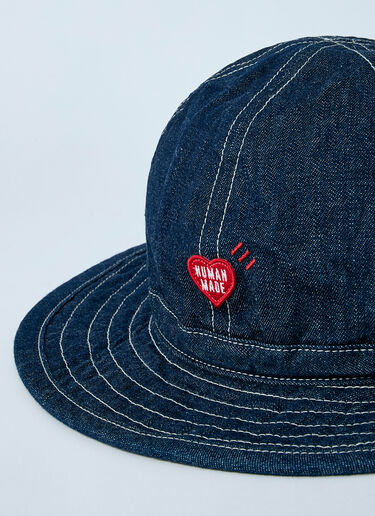 Logo Motif Bucket Hat HUMAN MADE Logo Motif Bucket Hat Blue hmd0161007