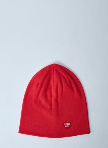 HUMAN MADE Logo Motif Beanie Hat Red hmd0161023