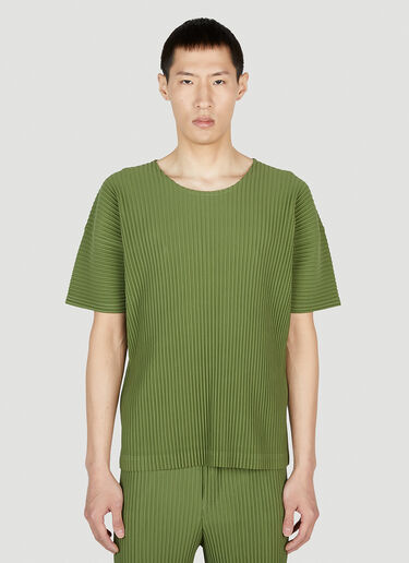 Homme Plissé Issey Miyake 플리츠 티셔츠 Green hmp0152017