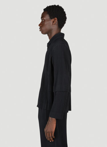 Pleated Zip Up Jacket Homme Plissé Issey Miyake Pleated Zip Up Jacket Black hmp0153007