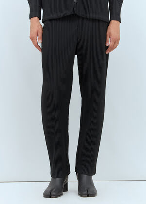 Homme Plissé Issey Miyake 褶裥长裤 黑色 hmp0156016