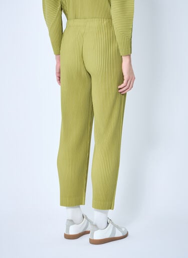 ストレート・プリーツパンツ Homme Plissé Issey Miyake ストレート・プリーツパンツ グリーン hmp0159002