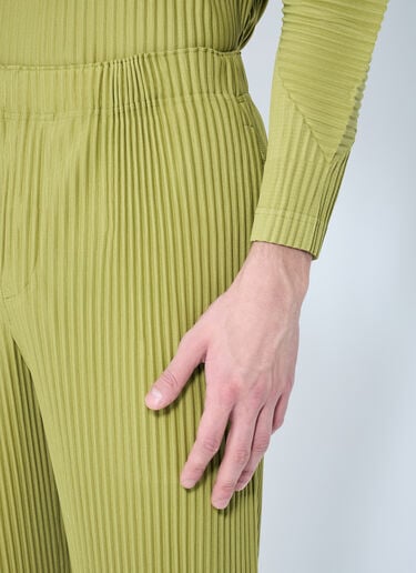 ストレート・プリーツパンツ Homme Plissé Issey Miyake ストレート・プリーツパンツ グリーン hmp0159002