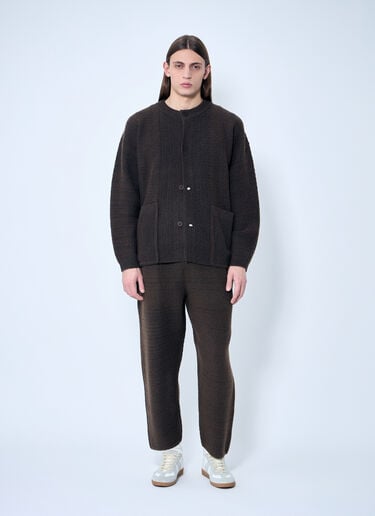 Homme Plissé Issey Miyake 古朴针织开衫 棕色 hmp0159005