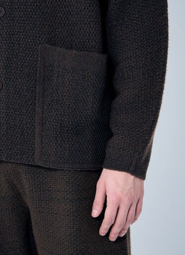 Homme Plissé Issey Miyake 古朴针织开衫 棕色 hmp0159005