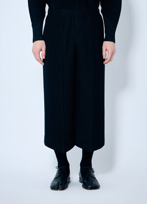 Homme Plissé Issey Miyake 褶裥九分裤  黑色 hmp0159011