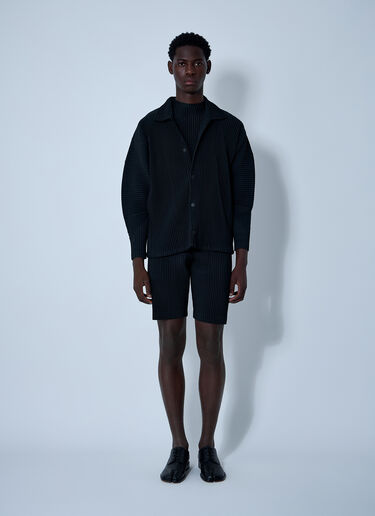 プリーツジップアップジャケット Homme Plissé Issey Miyake プリーツジップアップジャケット ブラック hmp0160013