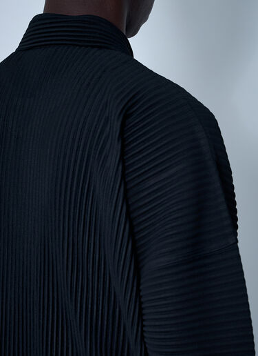プリーツジップアップジャケット Homme Plissé Issey Miyake プリーツジップアップジャケット ブラック hmp0160013