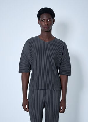 Homme Plissé Issey Miyake Pleated Top Grey hmp0160015