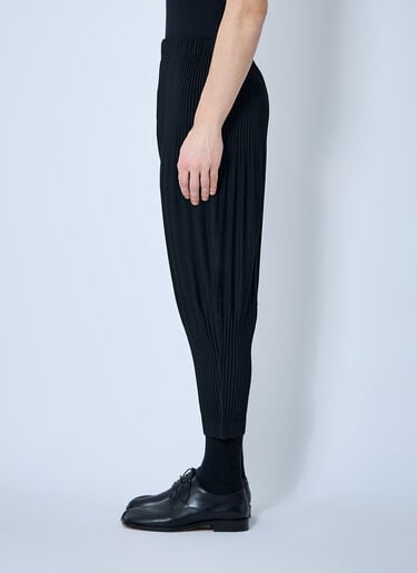 Homme Plissé Issey Miyake ワイドプリーツパンツ  ブラック hmp0160019