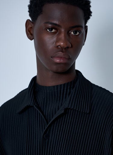 Pleated Shirt Homme Plissé Issey Miyake Pleated Shirt Black hmp0161001
