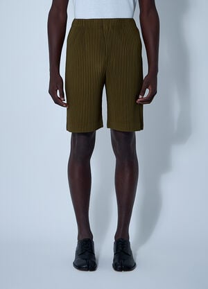 Homme Plissé Issey Miyake Pleated Shorts Khaki hmp0161004