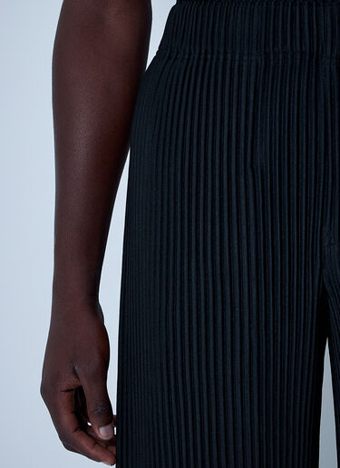 Homme Plissé Issey Miyake 褶裥长裤  黑色 hmp0161007