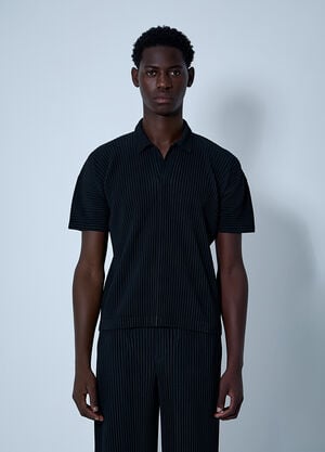 Homme Plissé Issey Miyake Pleated Shirt Black hmp0161016