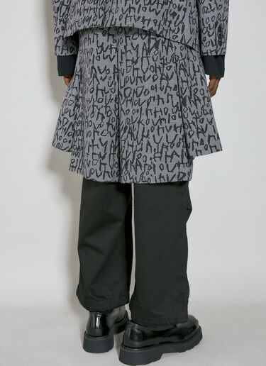 Houndstooth Monogram Shorts Comme des Garçons Homme Plus Houndstooth Monogram Shorts Grey hpl0154002