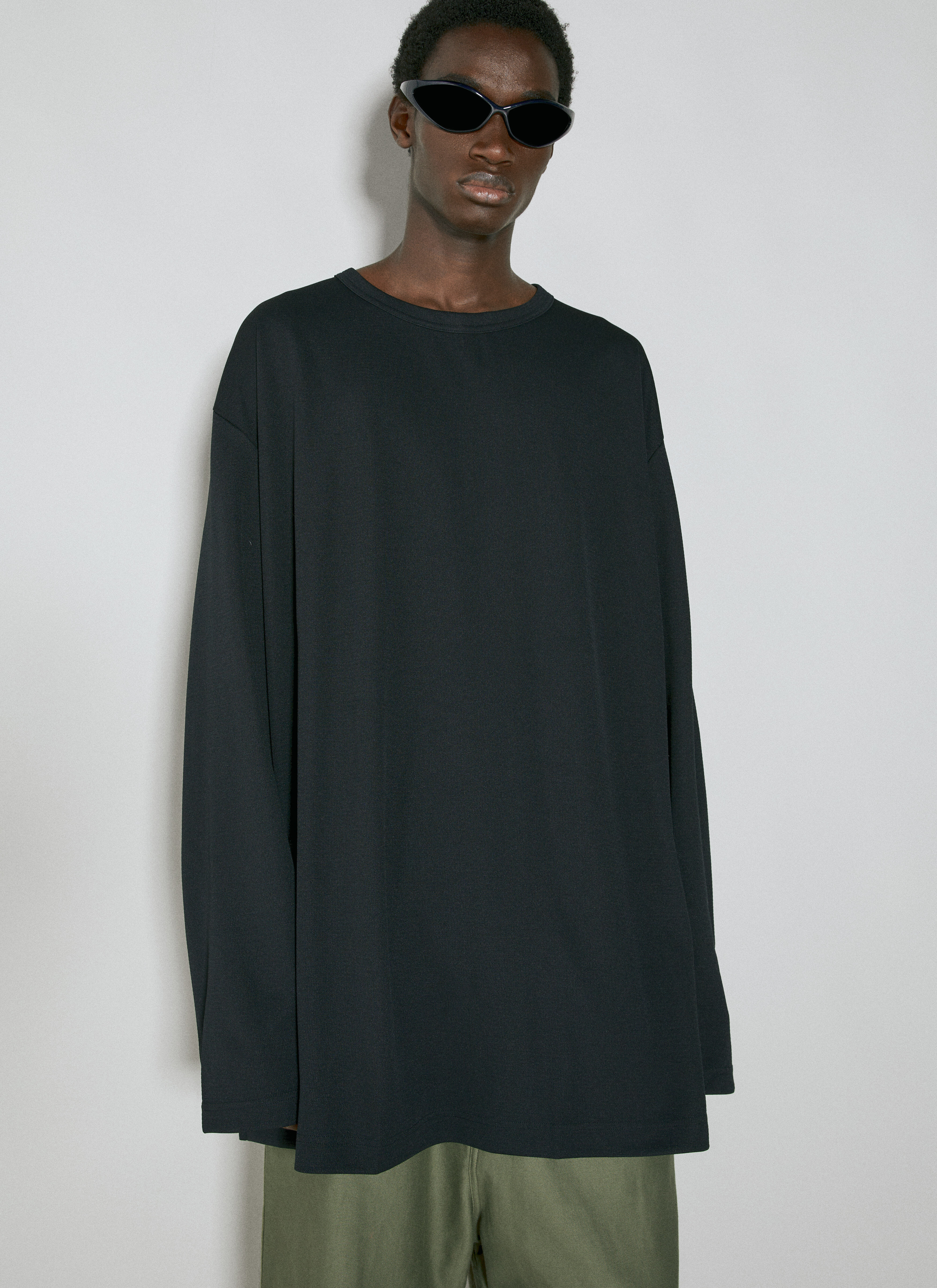 Comme des Garçons Homme Plus Men's' Asymmetric Long Sleeve T
