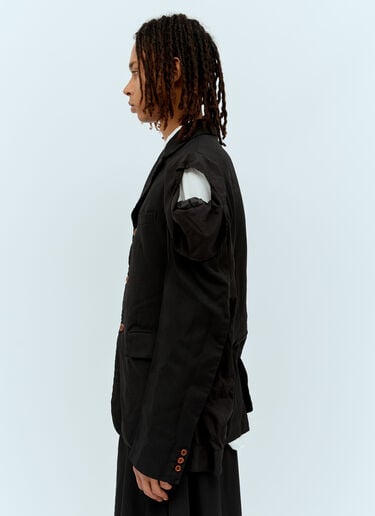 ダブルスリーブブレザー Comme des Garçons Homme Plus ダブルスリーブブレザー ブラック hpl0156002
