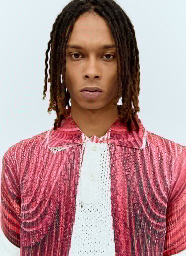 Printed Knit Shirt Comme des Garçons Homme Plus Printed Knit Shirt White hpl0156005