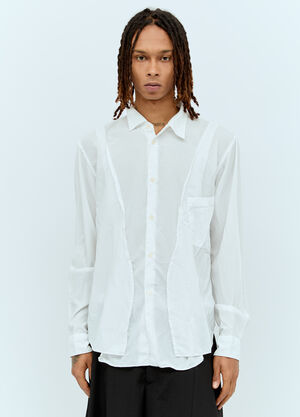 Comme des Garçons Homme Plus 拼接衬衫  白色 hpl0156010