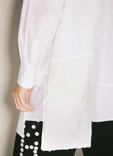 Embellished Hem Shirt Comme des Garçons Homme Plus Embellished Hem Shirt White hpl0158001