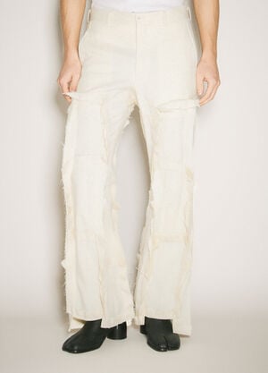 Comme des Garçons Homme Plus Panelled Wool-Blend Pants Cream hpl0158008