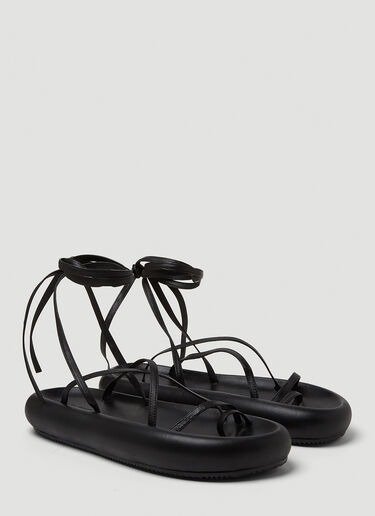 Isabel Marant 오메아 레이스 업 샌들 블랙 ibm0249030