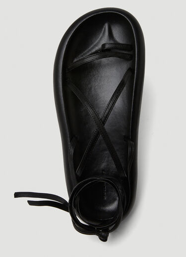 Isabel Marant 오메아 레이스 업 샌들 블랙 ibm0249030