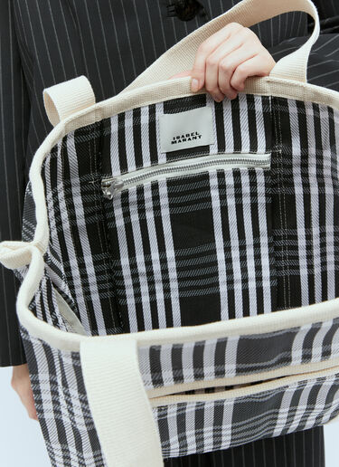 Darwen Check Tote Bag Isabel Marant Darwen Check Tote Bag Blue ibm0253044