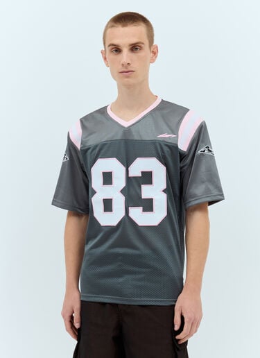 ICE & TECHNO フットボールTシャツ  グレー int0156006