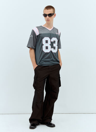 ICE & TECHNO フットボールTシャツ  グレー int0156006