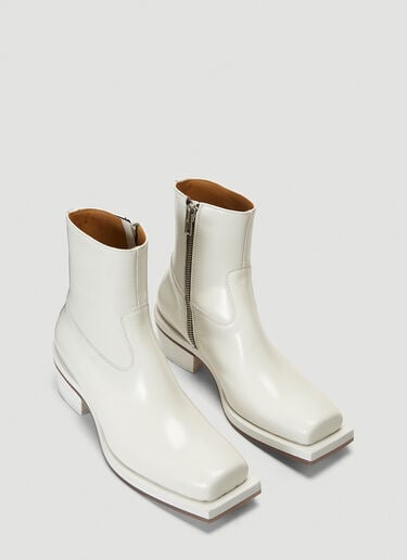 Squared-Toe Cowboy Boots ION Squared-Toe Cowboy Boots White ion0340003