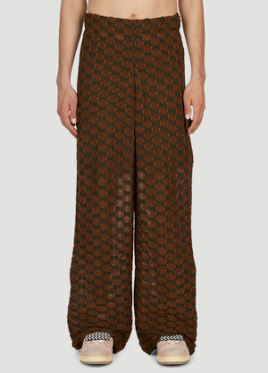 Isa Boulder Reversible Sphere Knit Pants Dark Green isa0151007