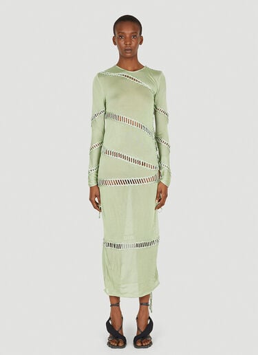 Puzzle Long Sleeve Dress Isa Boulder Puzzle Long Sleeve Dress Green isa0249005