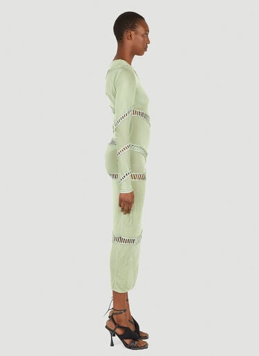 Puzzle Long Sleeve Dress Isa Boulder Puzzle Long Sleeve Dress Green isa0249005