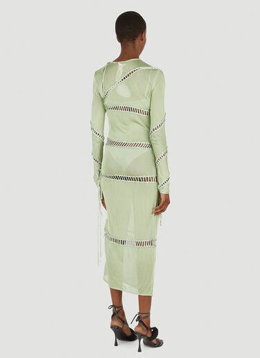 Puzzle Long Sleeve Dress Isa Boulder Puzzle Long Sleeve Dress Green isa0249005