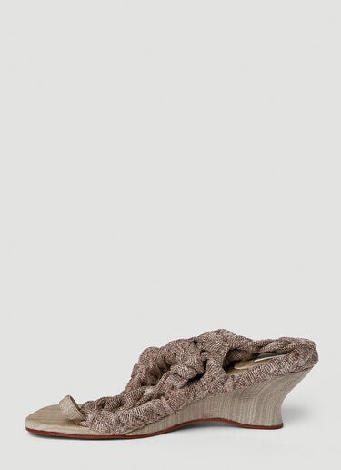 Medusa Short Wedge Heels Isa Boulder Medusa Short Wedge Heels Brown isa0249019