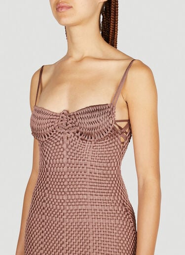 Braided Dress Isa Boulder Braided Dress Brown isa0251007
