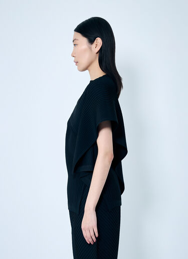 ヴィガー・プリーツ・ソリッドトップ Issey Miyake ヴィガー・プリーツ・ソリッドトップ ブラック ism0259001