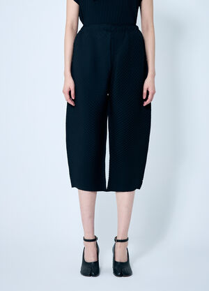 Issey Miyake Vigor Pleats Solid Pants Black ism0259002