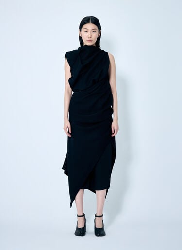 Issey Miyake Entwine Maxi Dress Black ism0259004