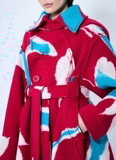 Issey Miyake Vigor Long Coat Red ism0259006