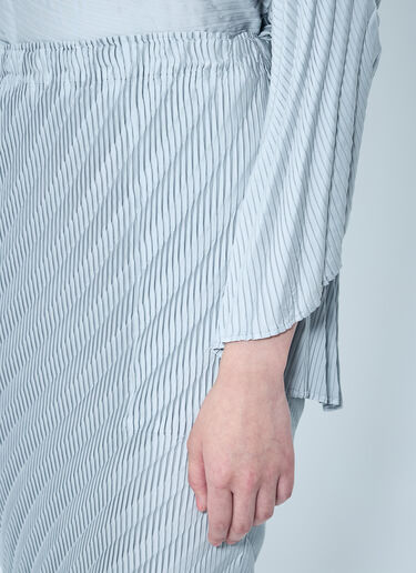 Nuance Pleats Solid Skirt Issey Miyake Nuance Pleats Solid Skirt Grey ism0259007