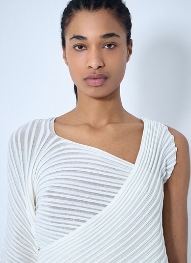 Stream Knit Top Issey Miyake Stream Knit Top White ism0260003