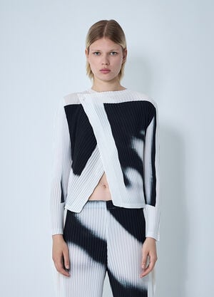 Issey Miyake Shadow Study Top White ism0261005