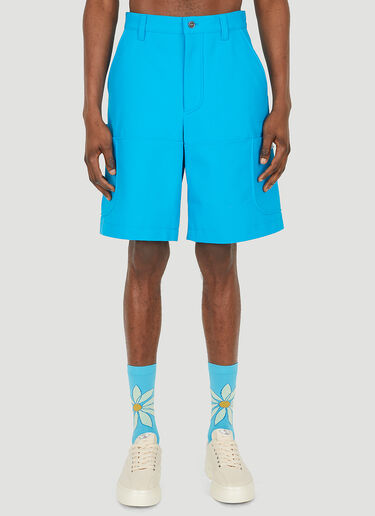 Jacquemus Le Giardino Bermuda Shorts Blue jac0148018