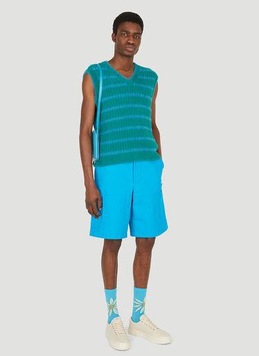 Jacquemus Le Giardino Bermuda Shorts Blue jac0148018